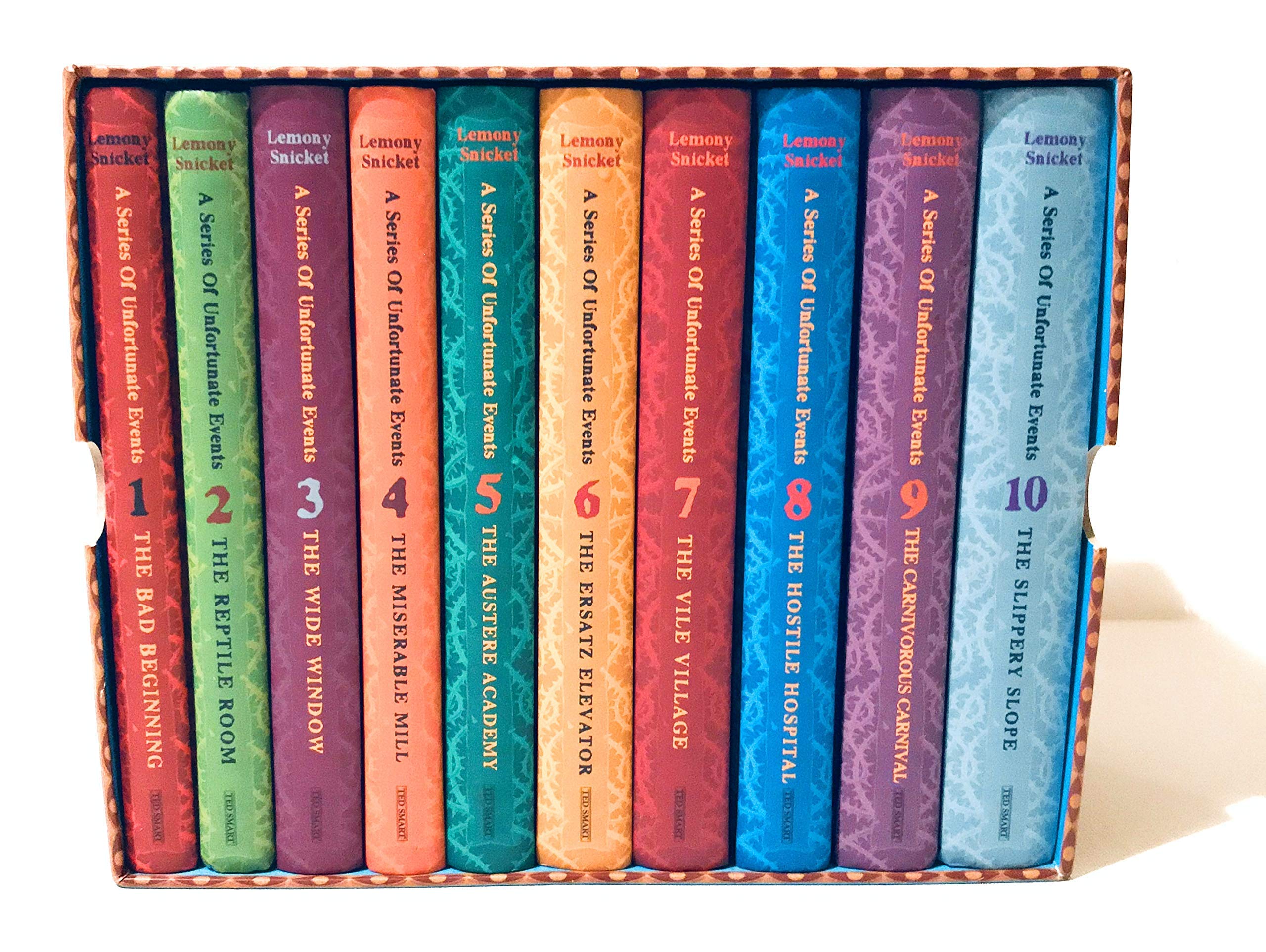 A series of Unfortunate events--books 1-10 (A series of unfortunate events) in slipcase, 11,12,13 separate. Complete set Books
