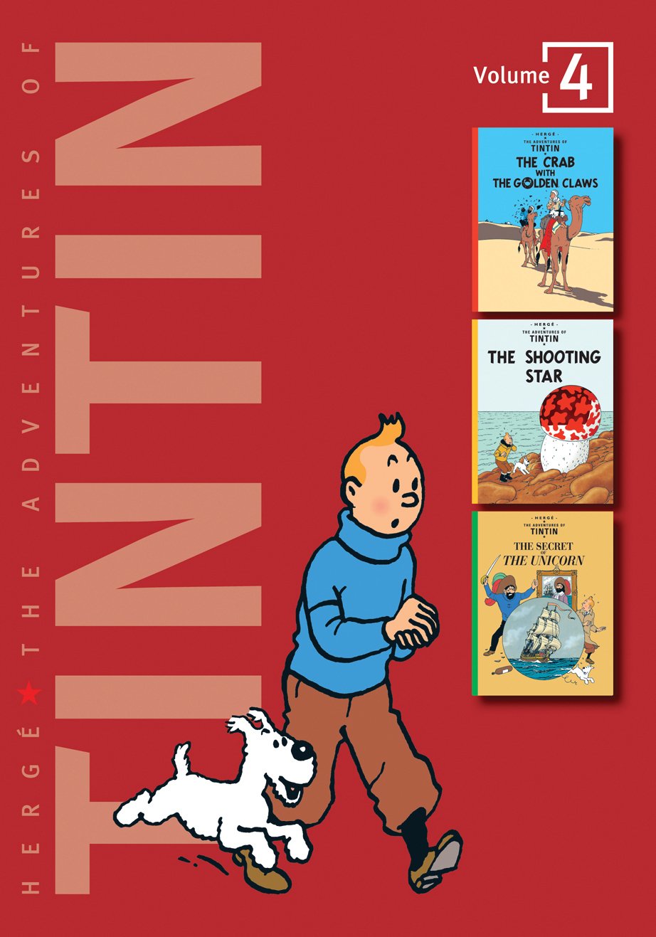 The Adventures of Tintin Volume 4: The Crab with the Golden Claws / The Shooting Star / The Secret of the Unicorn Manga