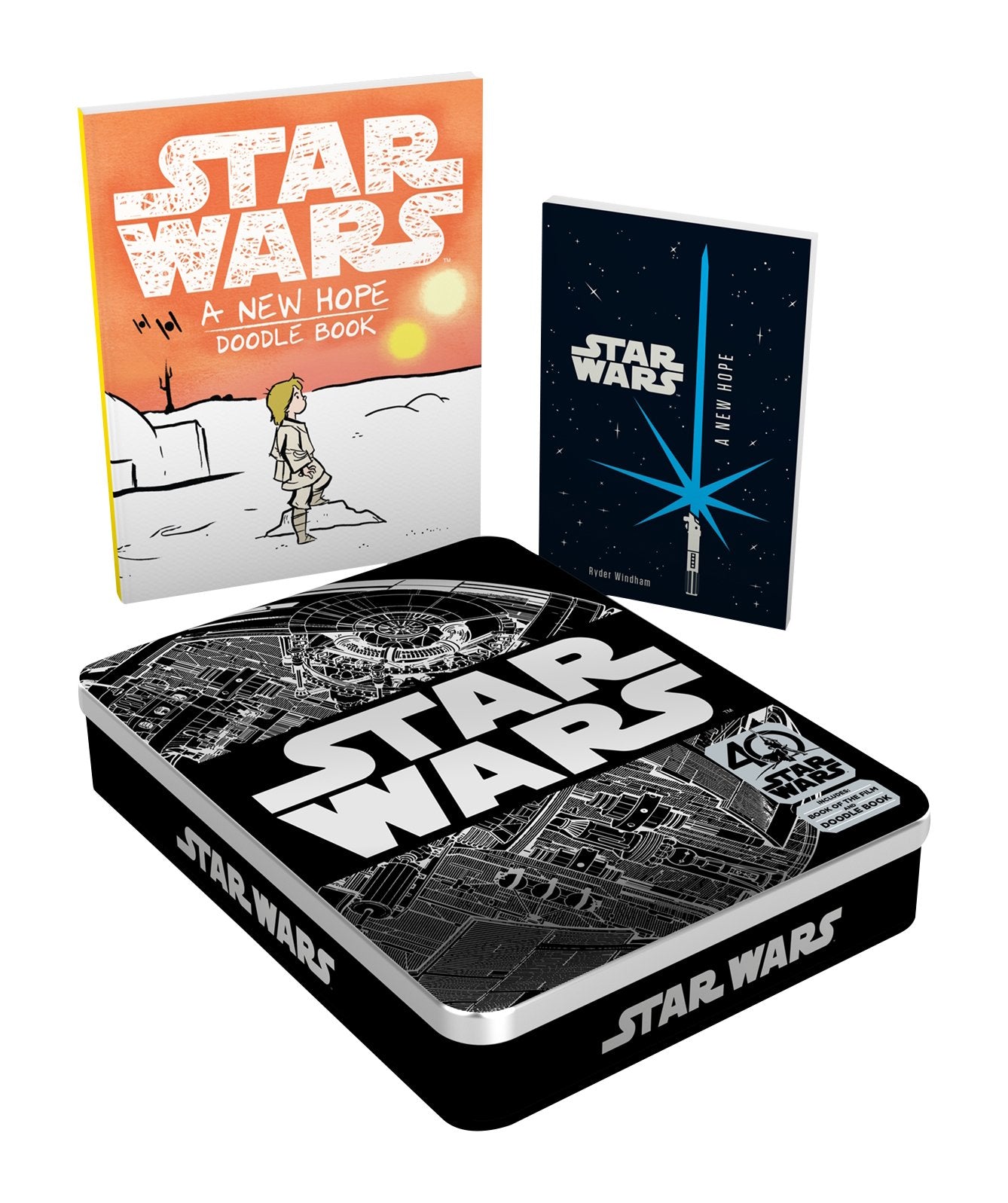Star Wars 40Th Anniversary Tin. Includes Book of the Film and Doodle Book book