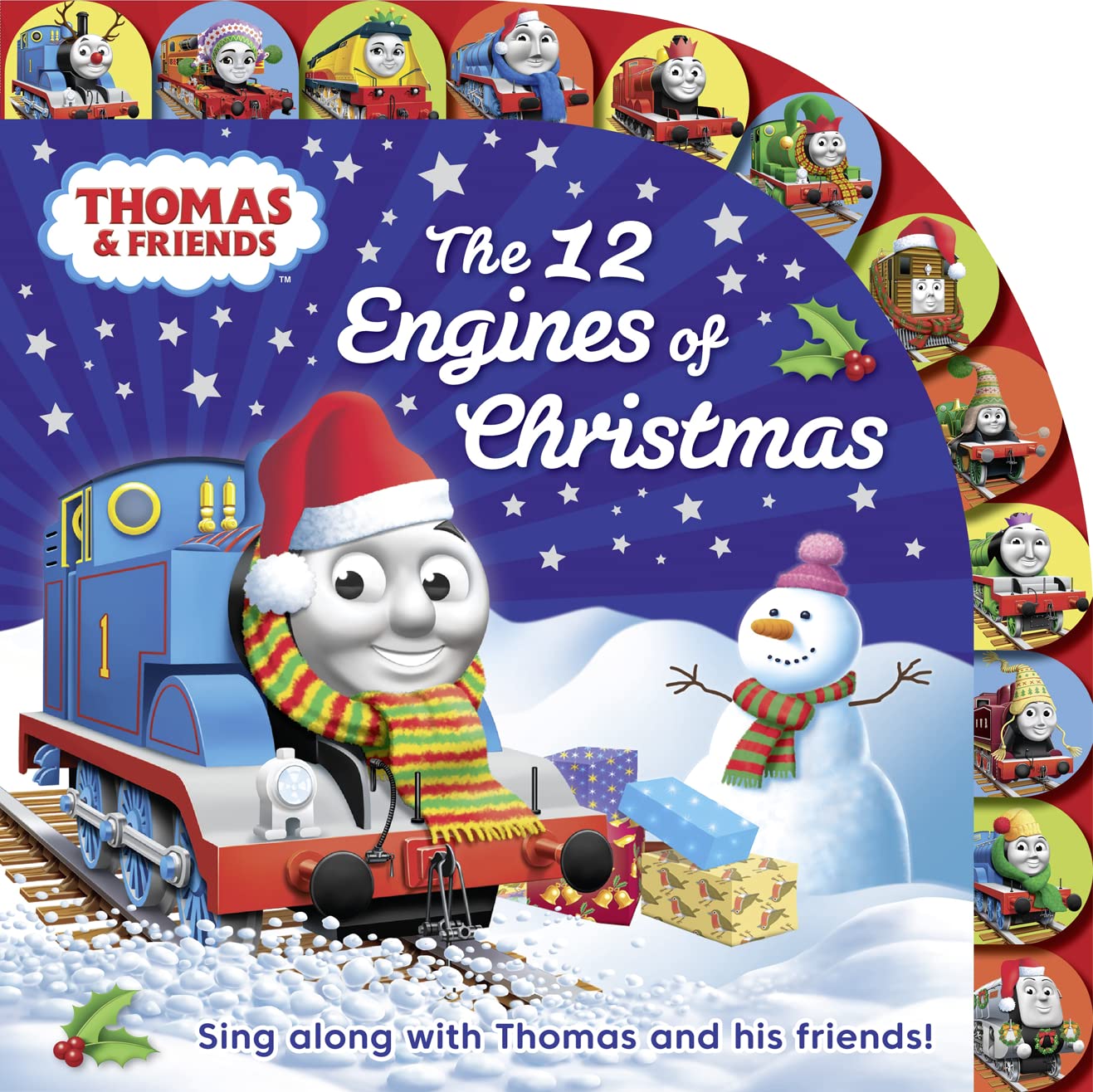 Thomas & Friends: The 12 Engines of Christmas: Tabbed Board Book Perfect For Young Fans of Thomas the Tank Engine Non-fiction