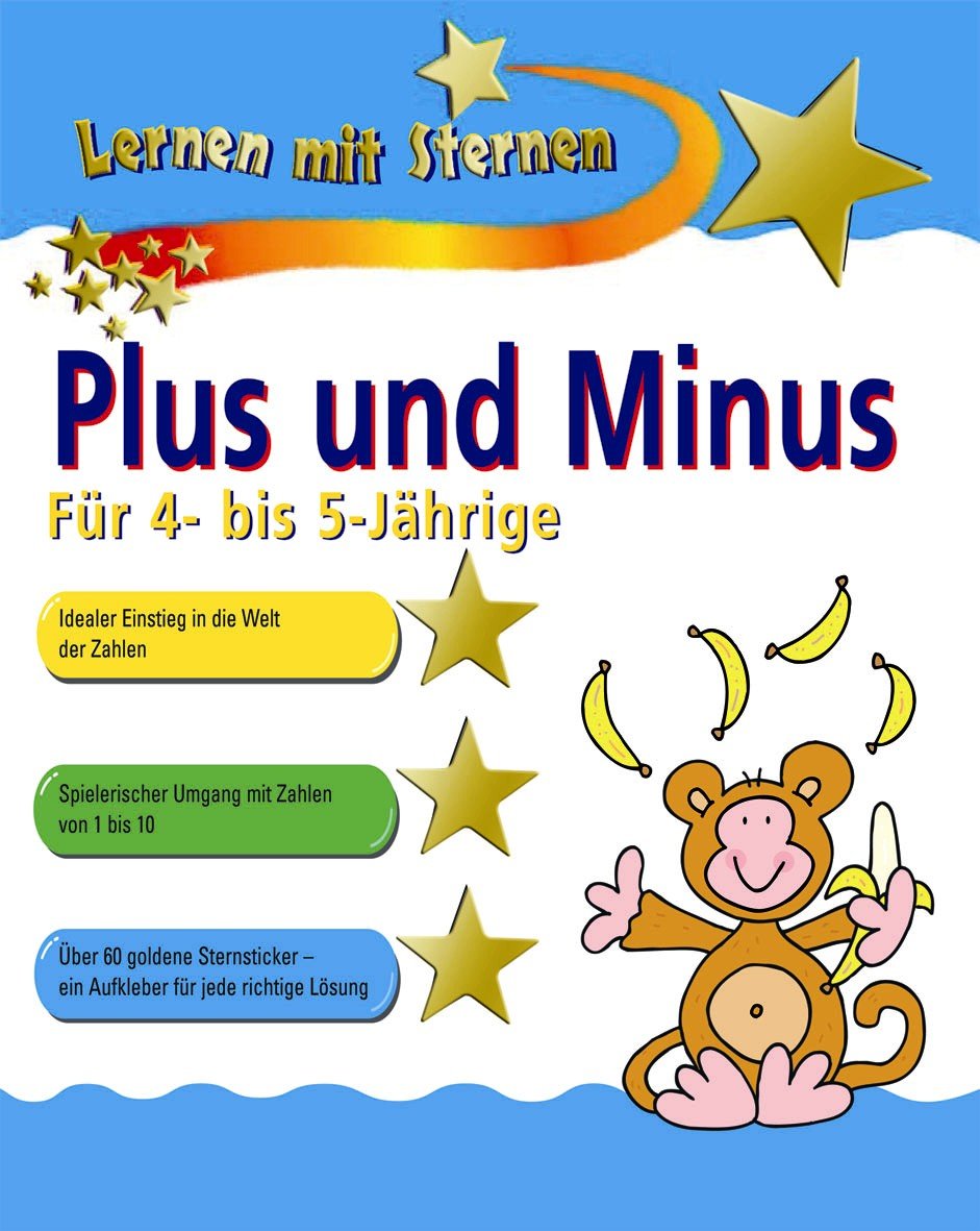 Plus und Minus für 4- bis 5-Jährige (Lernen mit Sternen) - Paul Broadbent Books