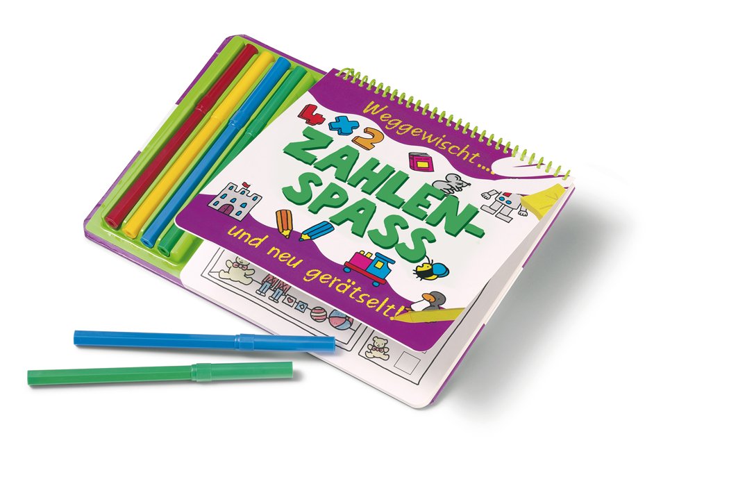 Zahlenspass, m. 4 Buntstiften: Weggewischt . . . und neu gerätselt! Books