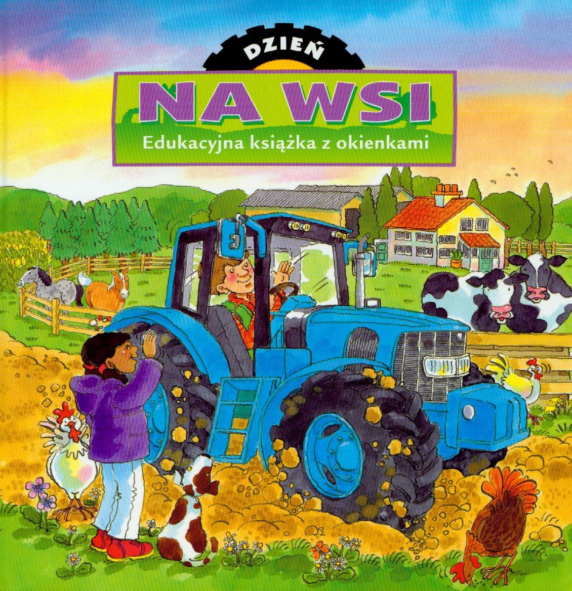 Dzień na wsi: Edukacyjna książka z okienkami book