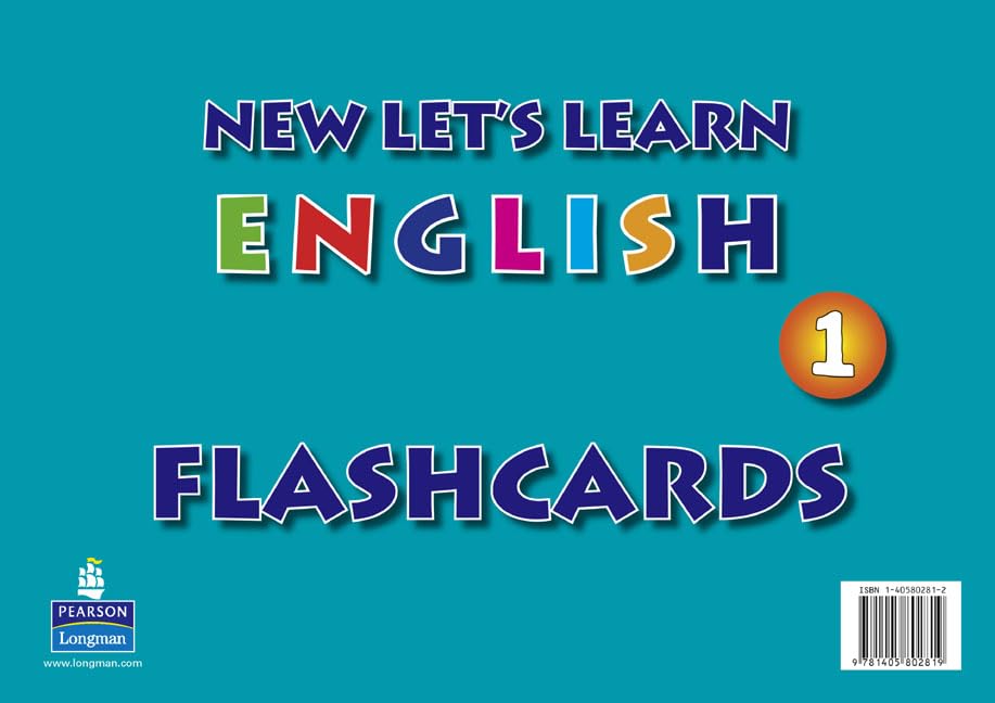 New Let's Learn English Flashcards 1 Foreign Languages ​​& Dictionaries