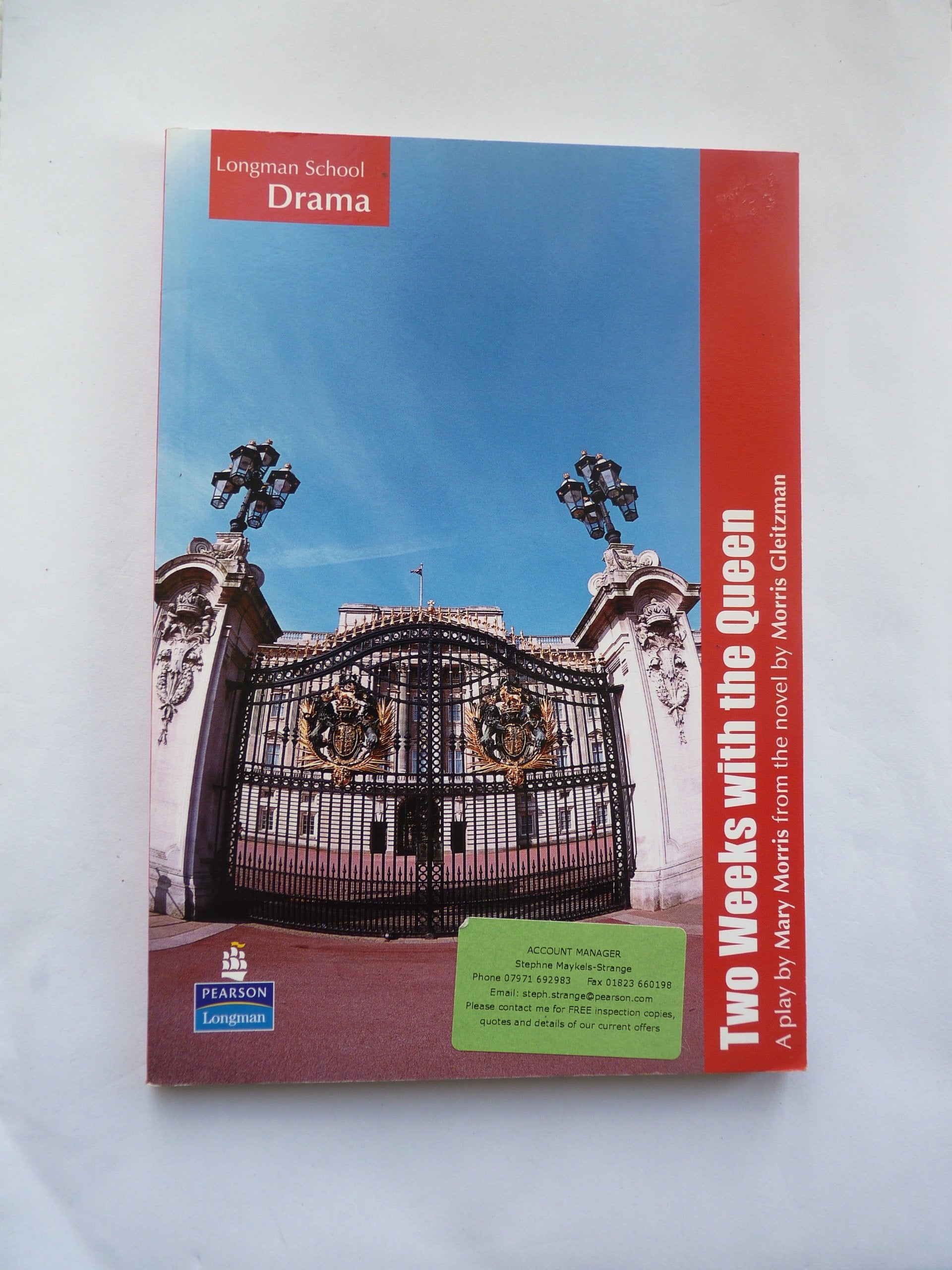 Product Image: Longman School Drama: Two Weeks with the Queen playscript