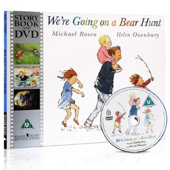英文原版绘本 吴敏兰廖彩杏推荐书单 We’re are Going on a Bear Hunt 我们要去捉狗熊(书+动画DVD) 儿童启蒙学习 Novels & Short Stories