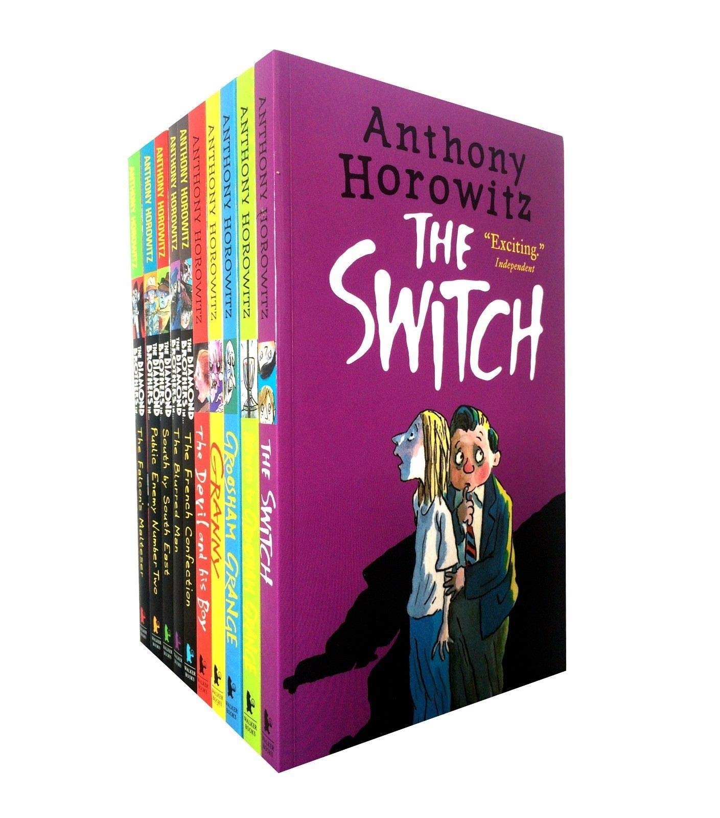 Anthony Horowitz Wickedly Funny 10 Children Books Collection Set (The Switch, Return to Groosham Grange, Granny, The Devil and his Boy, The French Confection, The Blurred Man, South by South east, Public enemy Number two, The Falcon's Malters) by Antho... book