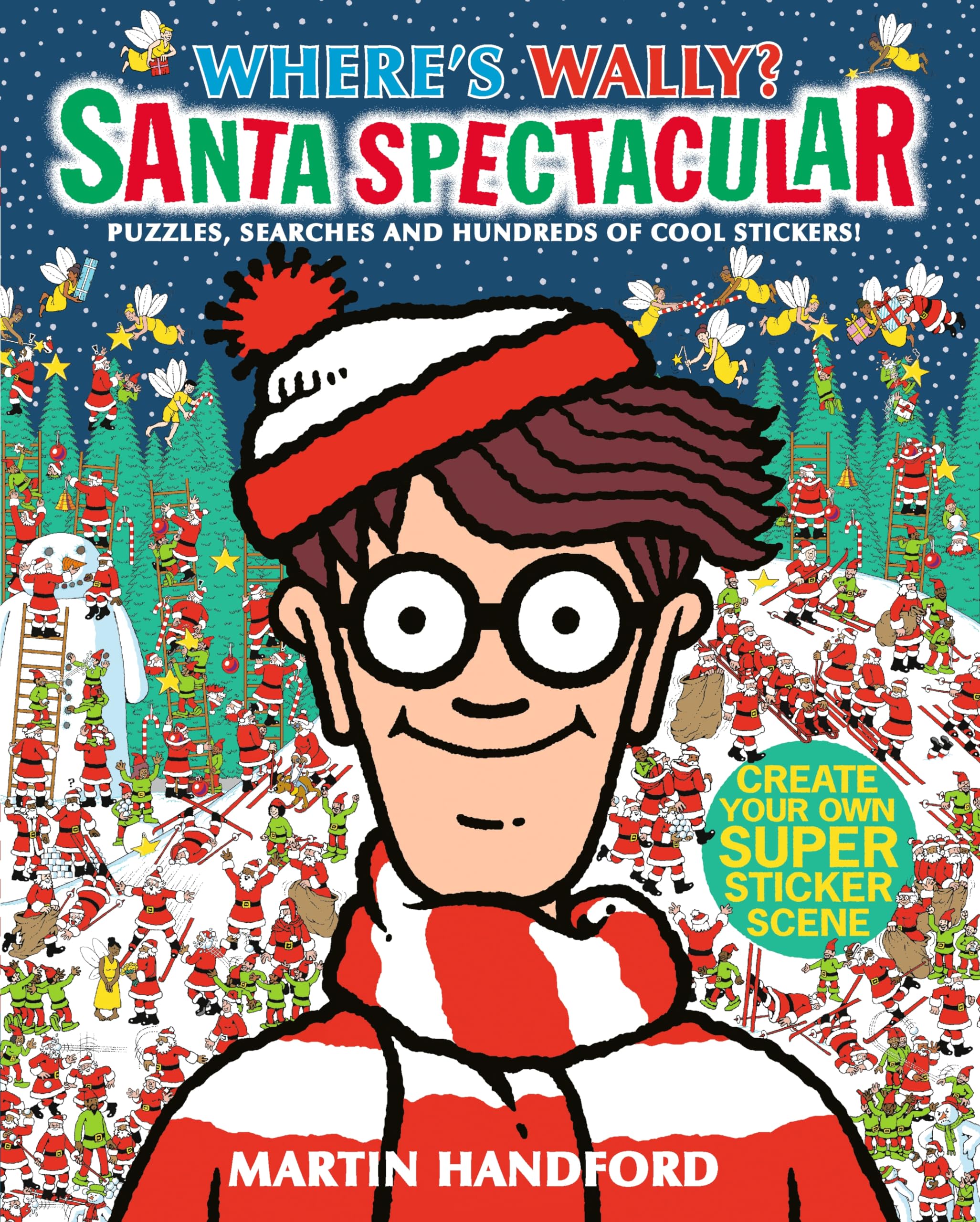 Where's Wally? Santa Spectacular Sticker Activity Book Tiptoi & Games