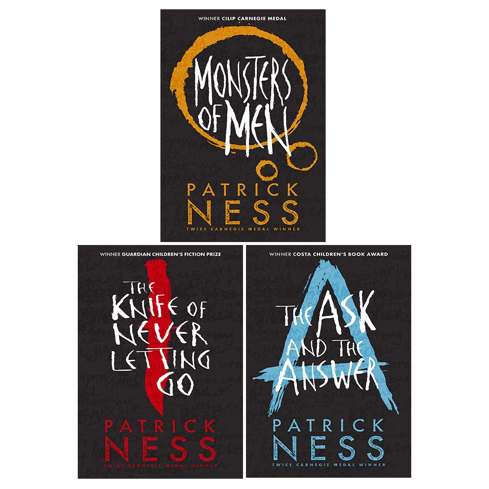 Chaos Walking 3 Books Set By Patrick Ness (The Knife of Never Letting Go; The Ask and the Answer; Monsters of Men ) Novels & Short Stories
