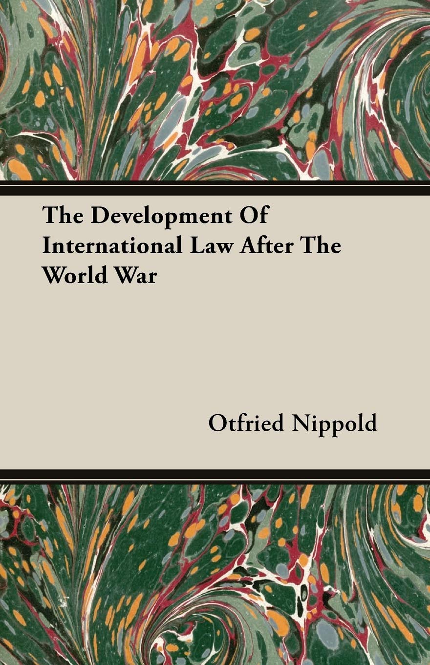 The Development Of International Law After The World War Law