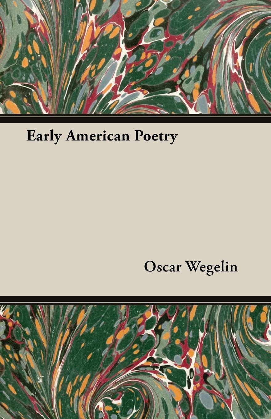 Early American Poetry Contemporary literature