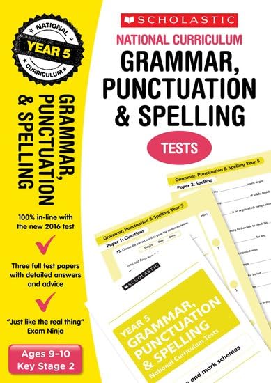 2020 SATs Practice Papers for Grammar, Punctuation and Spelling, Year 5 (Scholastic National Curriculum SATs) (National Curriculum SATs Tests) Study Guides