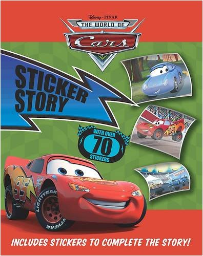 Disney "Cars" Sticker Scene Story Book Tiptoi & Games
