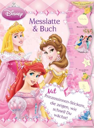 Disney Prinzessin, Messlatte & Buch: Mit Prinzessinnen-Stickern, die zeigen, wie schnell Du wächst! Tiptoi & Games