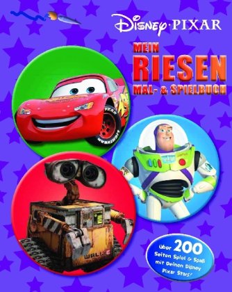 Disney, Pixar, Mein Riesen Mal- & Spielbuch: Über 200 Seiten Spiel & Spaß mit Deinen Disney Pixar Stars! Tiptoi & Games