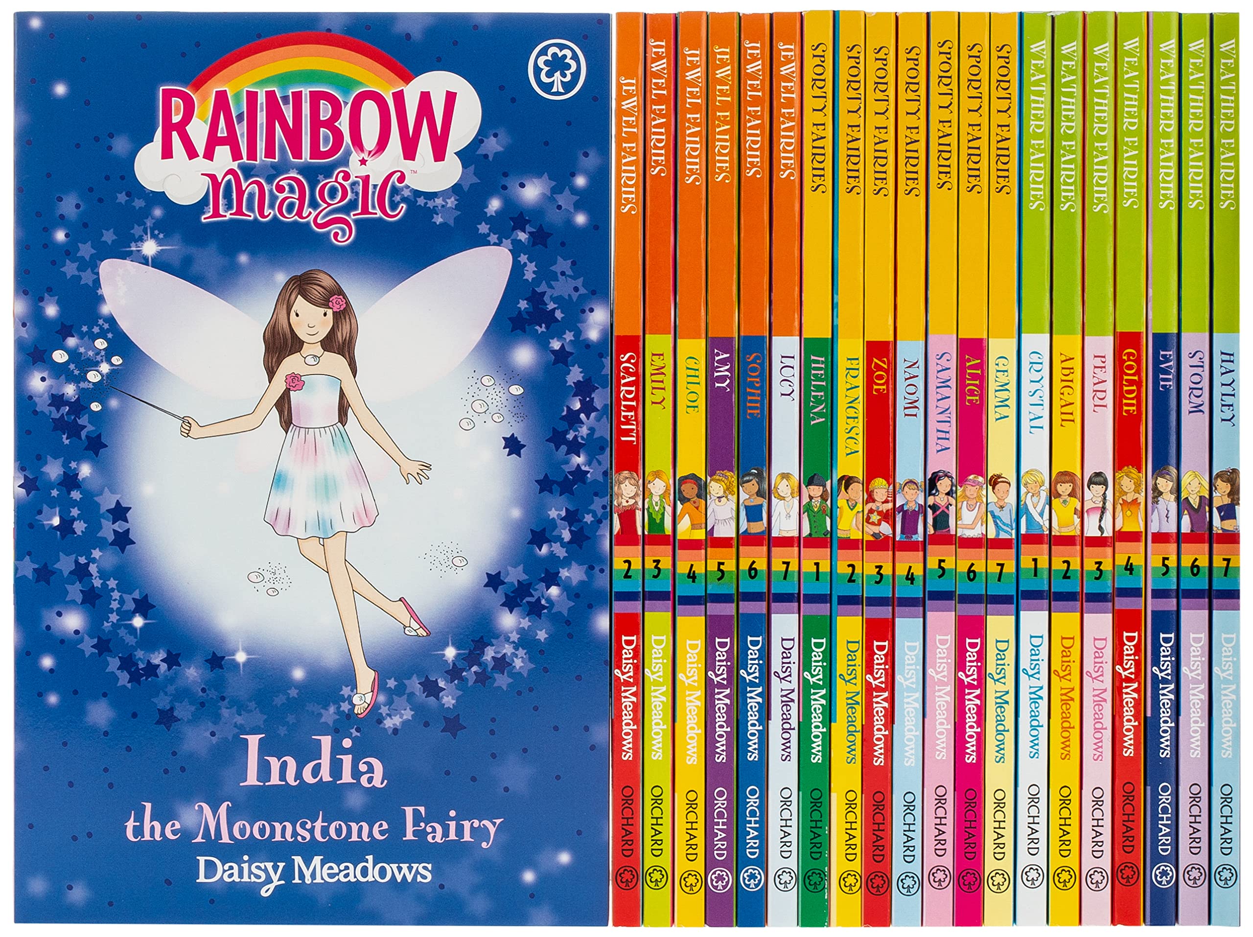Rainbow Magic The Magical Adventure Collection 21 Books Set (Sporty Fairies Book 1-7, Jewel Fairies Book 1-7, Weather Fairies Book 1-7) Fiction