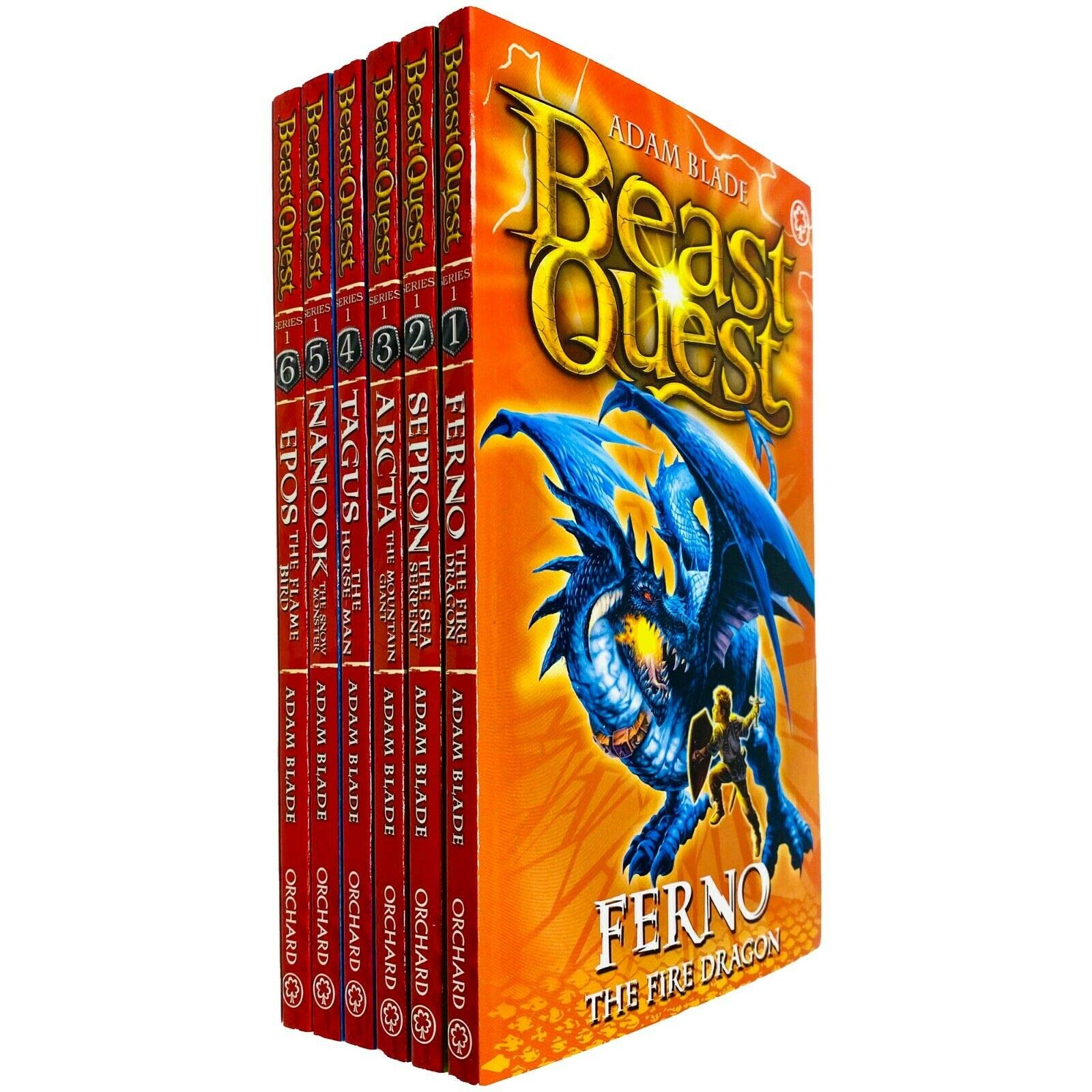 Beast Quest 6 Books Collection Set by Adam Blade (Series 1) Fantasy & Sci-Fi