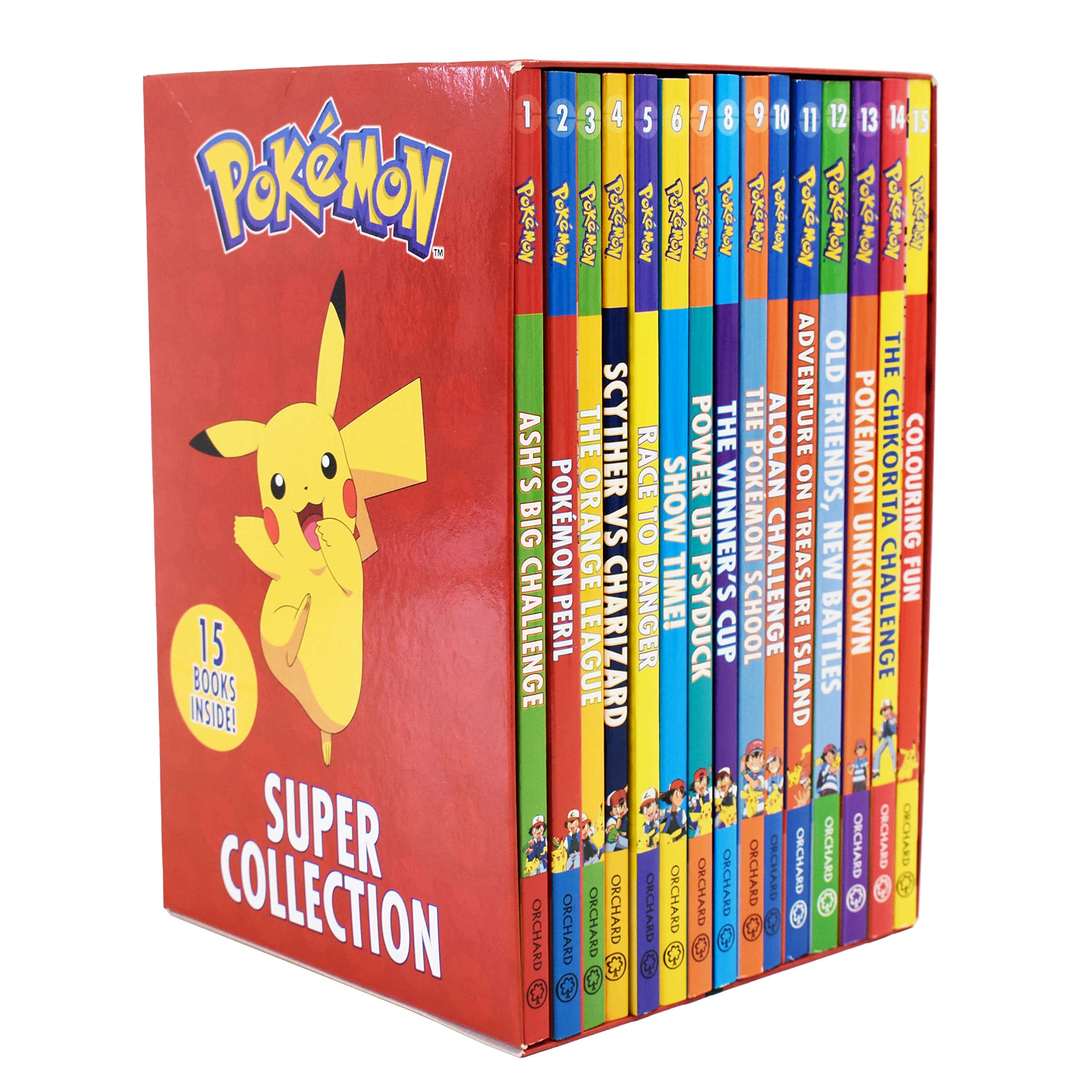 Pokemon Super Collection Series Books 1-15 Box Set Novels & Short Stories