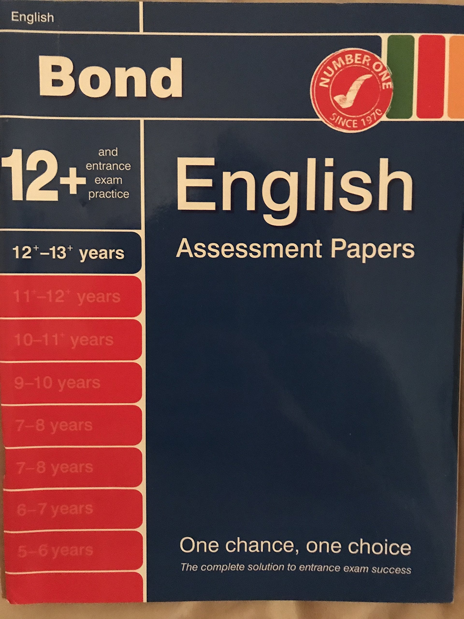 Bond English Assessment Papers 12+-13+ Years Reading Aloud & Learning to Read