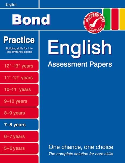 Bond English Assessment Papers 7-8 Years Reading Aloud & Learning to Read