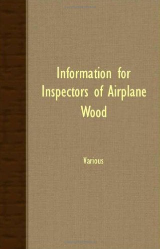 Information for Inspectors of Airplane Wood Leisure, Home & Garden
