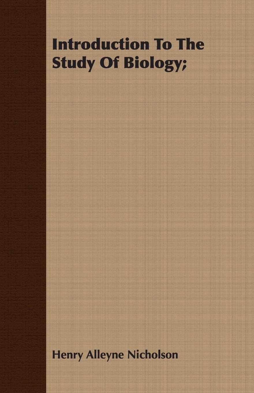 Introduction To The Study Of Biology Business & Technology