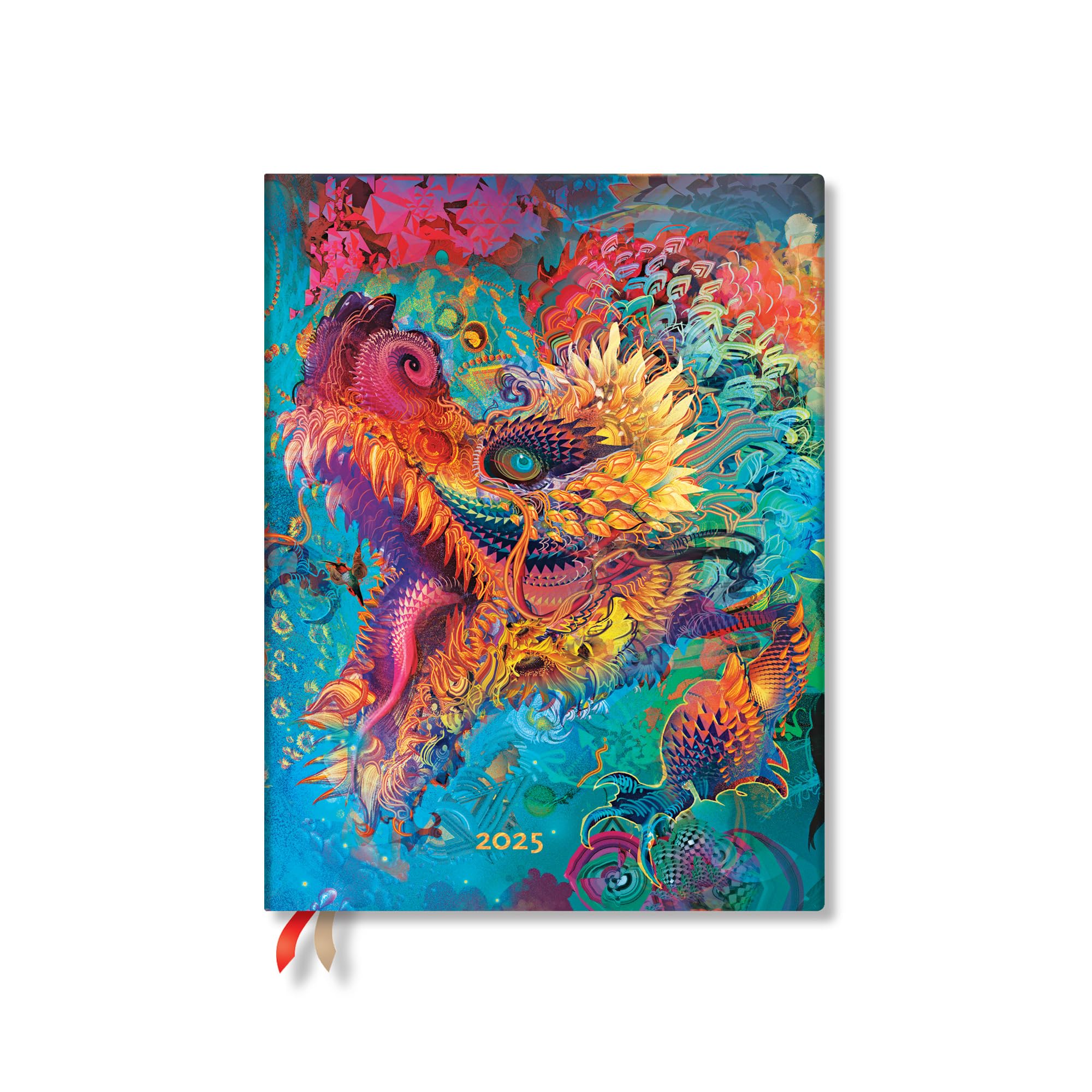 Paperblanks | 2025 Weekly Planner | Humming Dragon | Android Jones Collection | 12-Month Flexis | Midi | Horizontal | Elastic Band | 176 Pg | 100 GSM: Humming Dragon 25 12M Wkly Plnr Flexi Midi Hor EN Books
