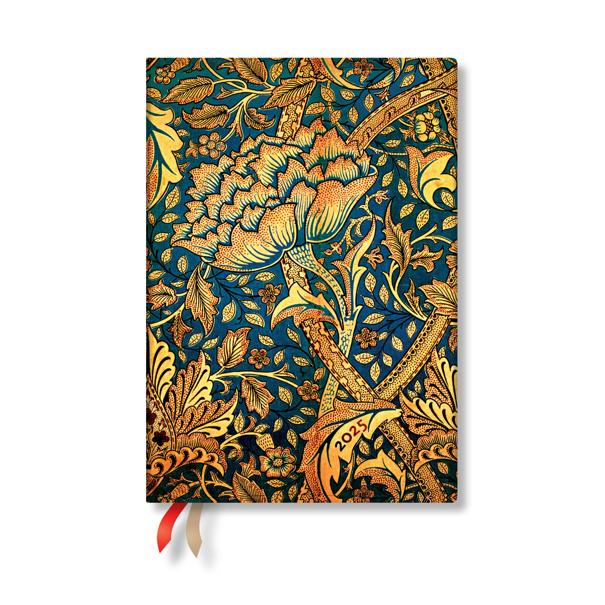 Paperblanks | 2025 Weekly Planner | Morris Windrush | William Morris | 12-Month Flexis | Midi | Horizontal | Elastic Band | 176 Pg | 100 GSM: Windrush 25 12M Wkly Plnr Flexi Midi Hor EN Mathematics