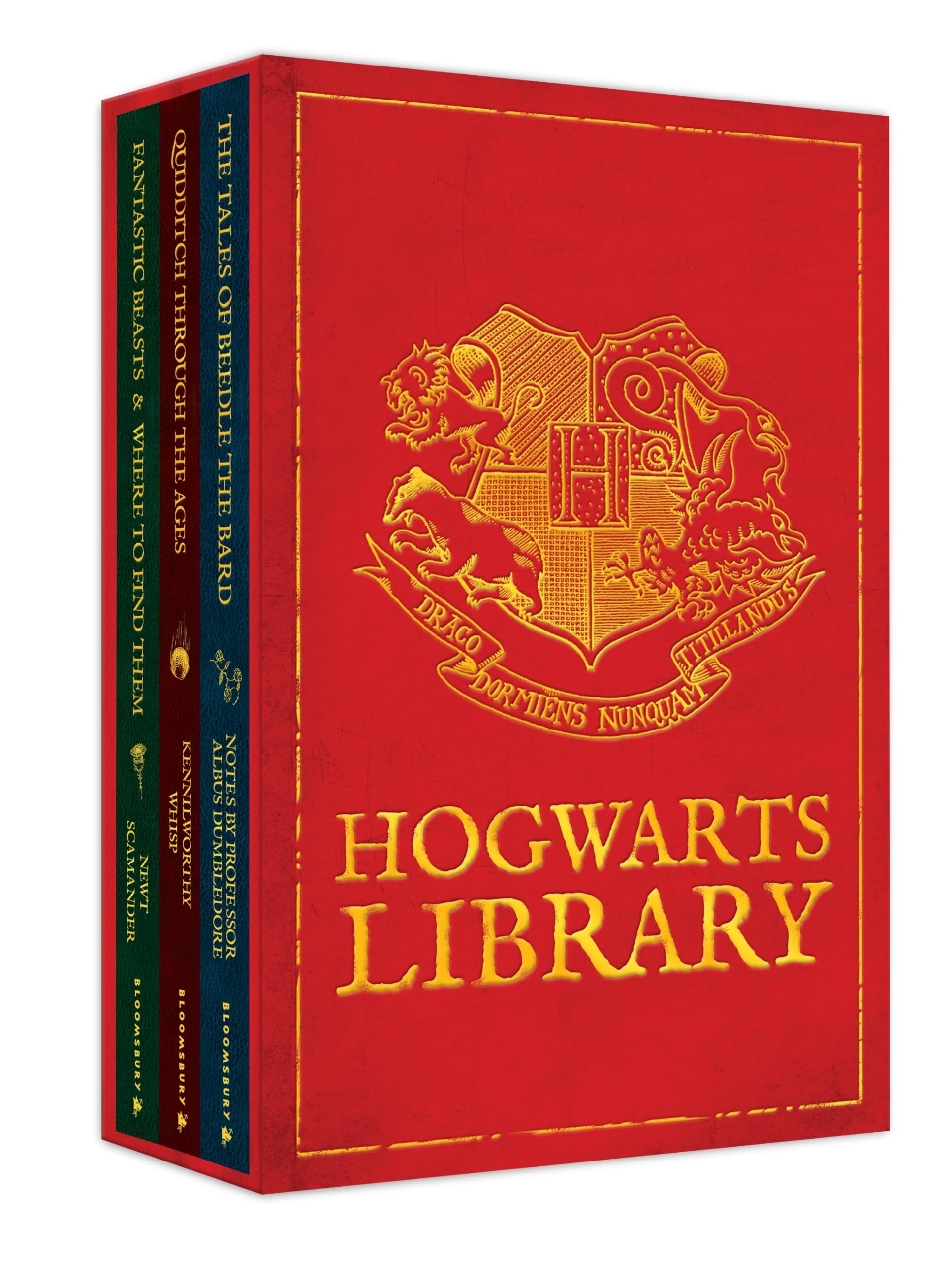 The Hogwarts Library Boxed Set including Fantastic Beasts & Where to Find Them: Quidditch through the Ages; Fantastic Beasts and where to find them; The Tales of Beedle the Bard. Boxed Set Contemporary literature Books