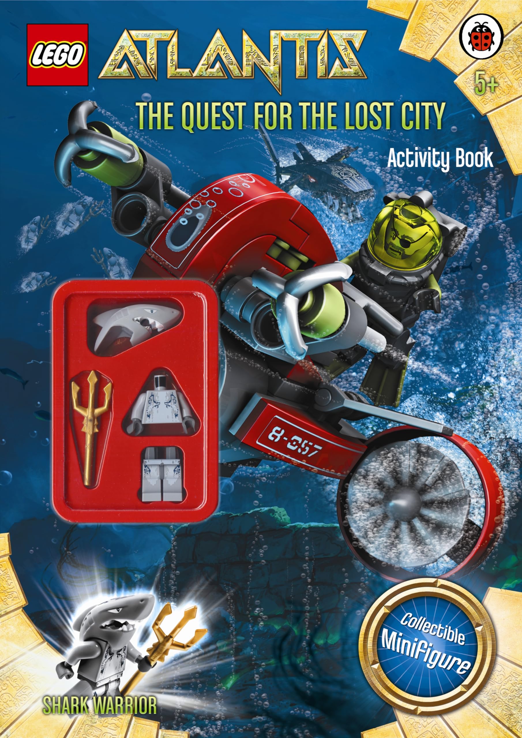 Lego Atlantis: The Quest for the Lost City Book with Lego Figurine Tiptoi & Games