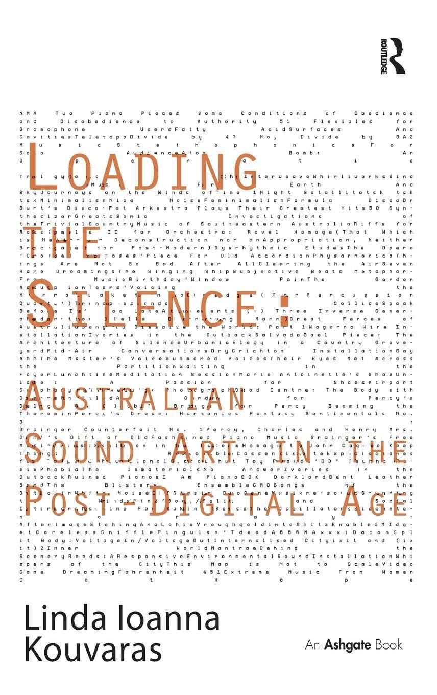 Loading the Silence: Australian Sound Art in the Post-Digital Age Social Sciences