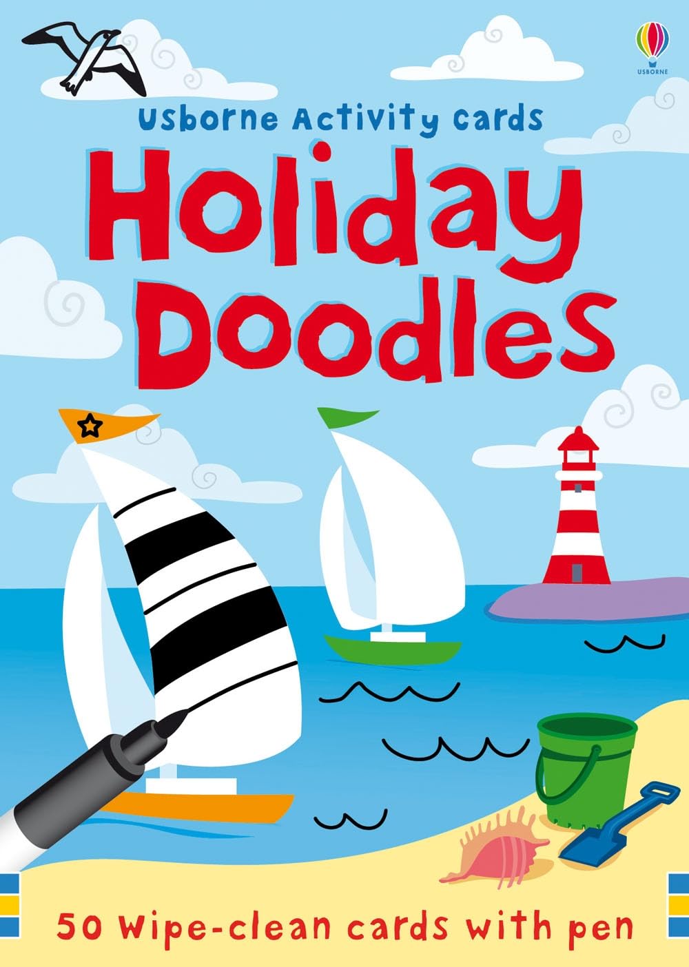 Holiday Doodles: 50 wipe-clean cards with pen (Doodle Cards) Non-fiction