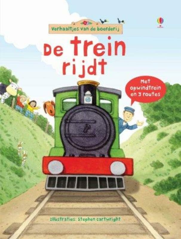 De trein rijdt: Met opwindtrein en 3 routes book