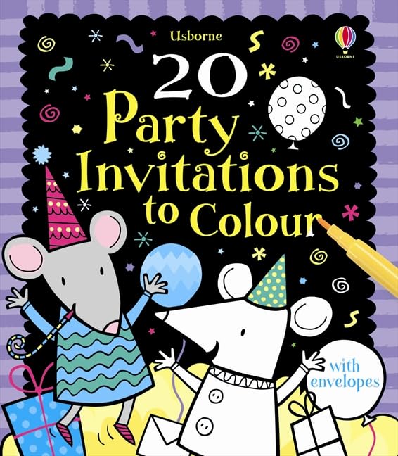 20 Party Invitations to Colour (Cards to Colour) book