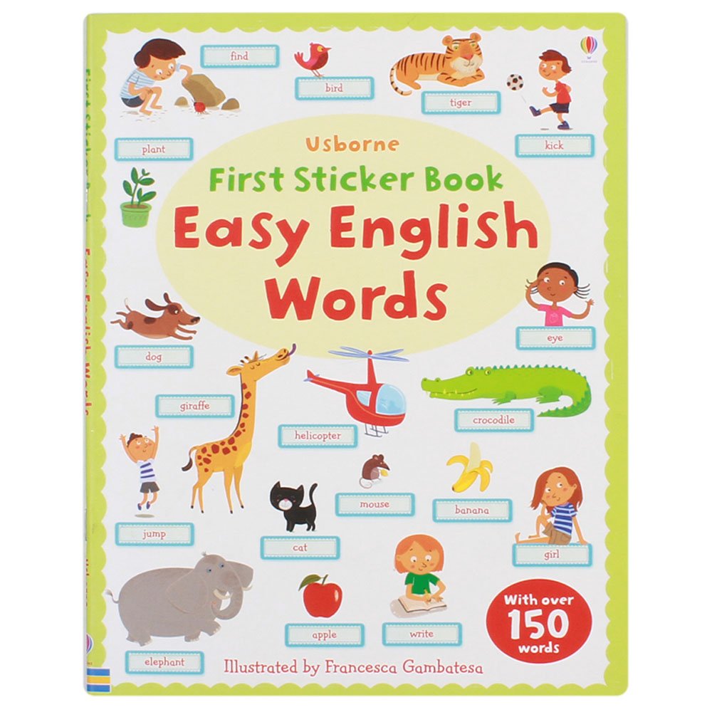 First Sticker Book: Easy English Words Tiptoi & Games