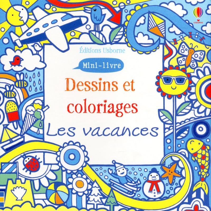 Dessins et coloriage Les vacances - Mini-livre book