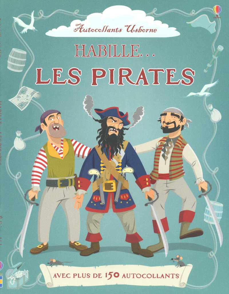 Habille... Les pirates - Autocollants Usborne Hobbies & Crafts