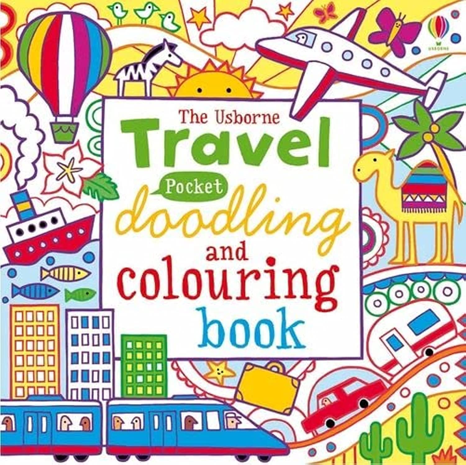 Pocket Doodling and Colouring: Travel (Usborne Drawing, Doodling and Colouring) (Pocket Doodling and colouring book) Tiptoi & Games