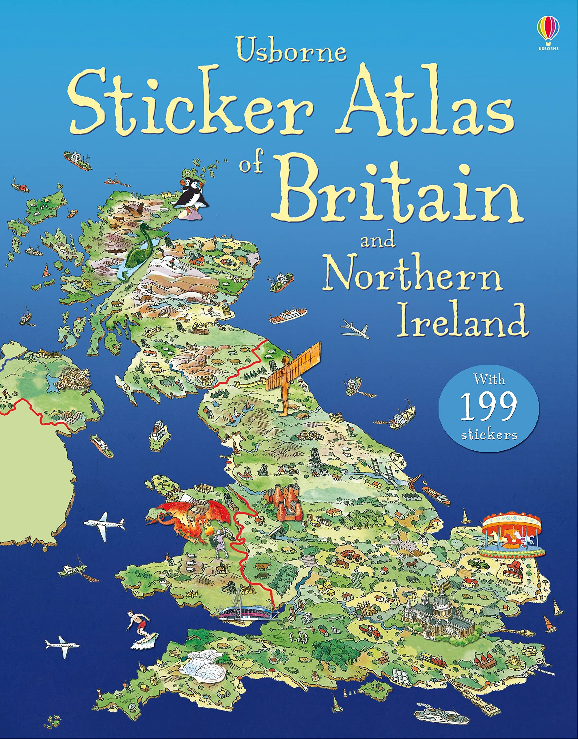 Sticker Atlas of Britain and Northern Ireland Tiptoi & Games