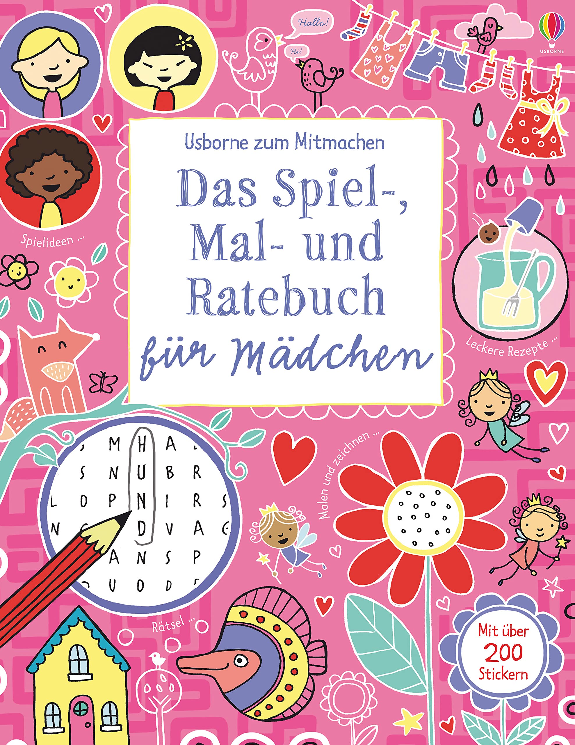 Das Spiel-, Mal- und Ratebuch für Mädchen Non-fiction