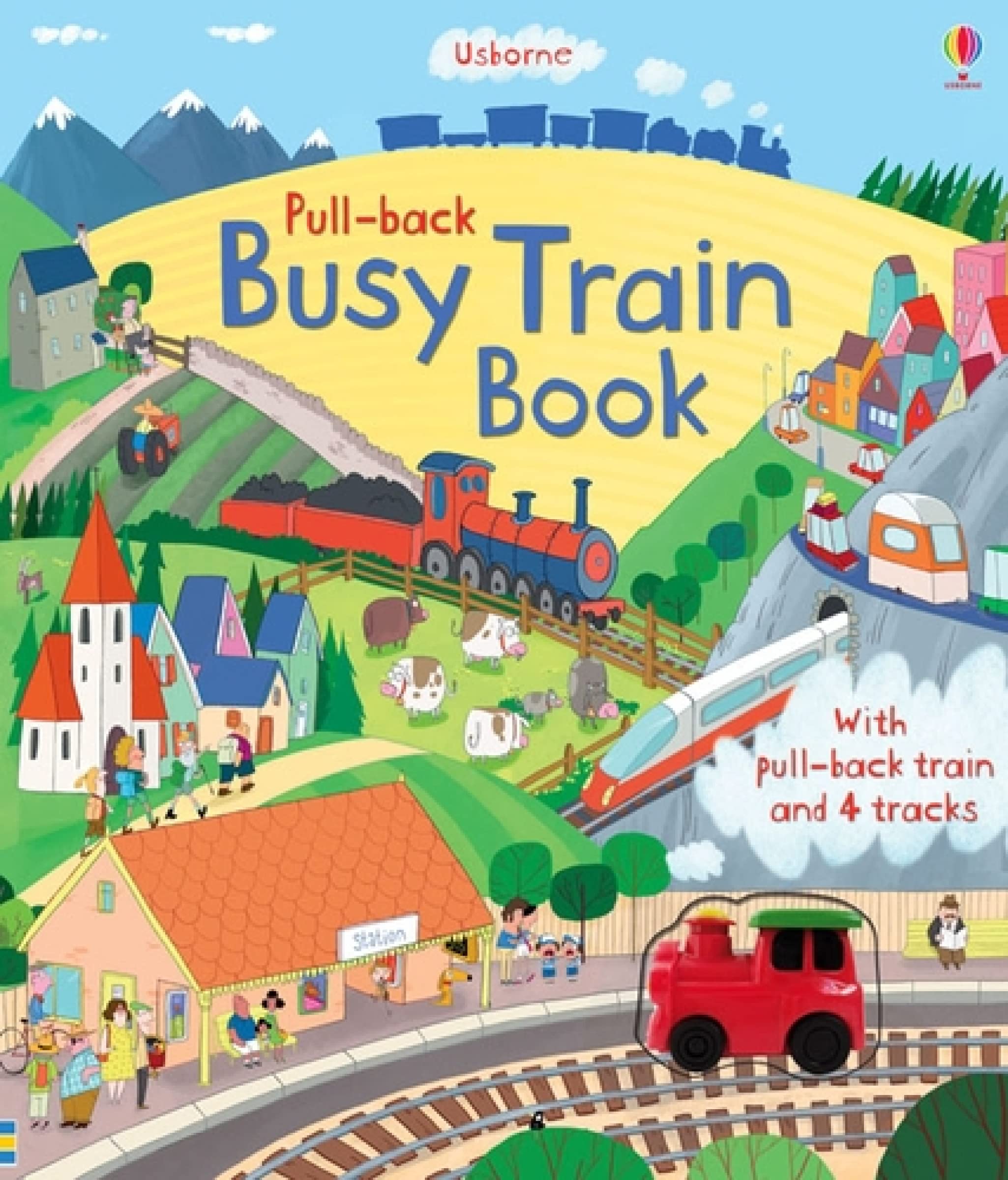 Pull-back Busy Train (Usborne Pull-back Series) (Pull-back books) Tiptoi & Games