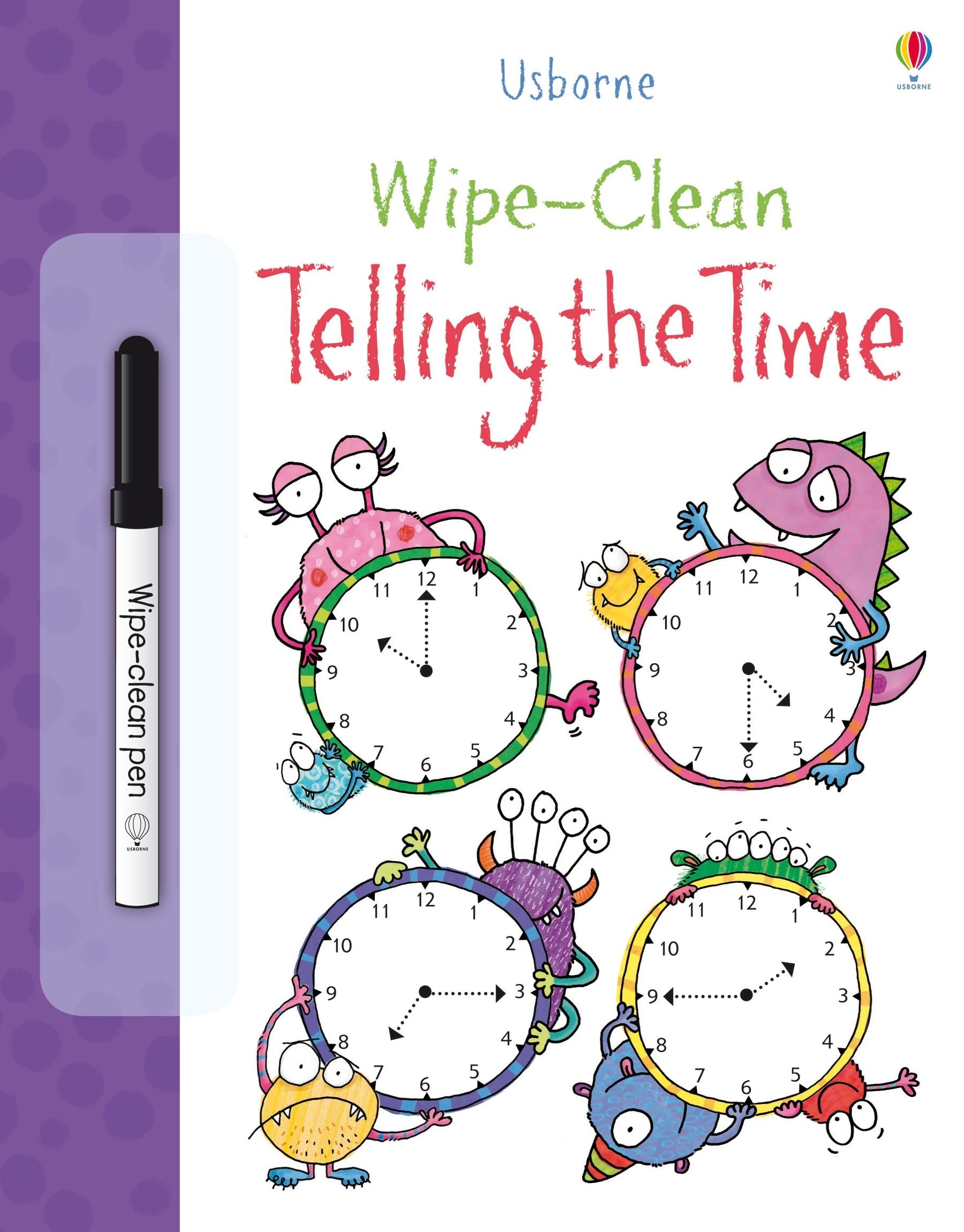 Wipe Clean Telling the Time (Usborne Wipe Clean Books) Non-fiction
