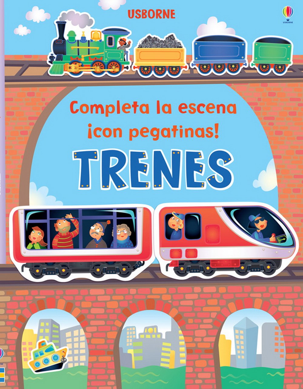 TRENES. COMPLETA LA ESCENA CON PEGATINAS Books