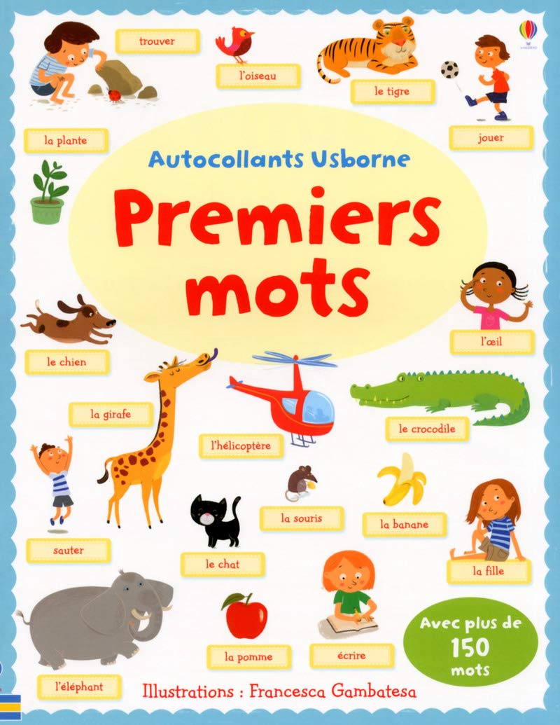 Premiers mots - Autocollants Usborne book