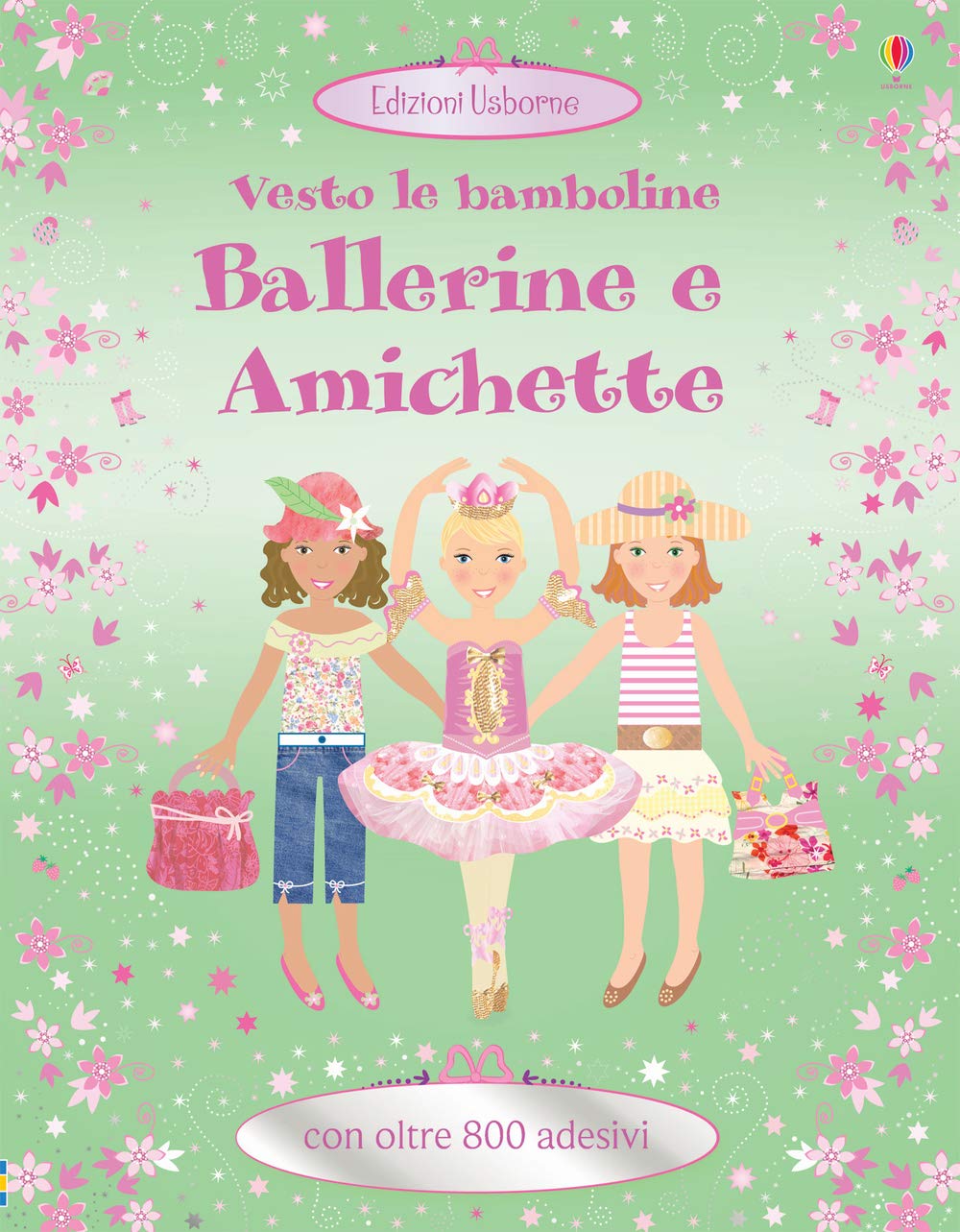 Ballerine e amichette. Vesto le bamboline. Con adesivi. Ediz. illustrata book