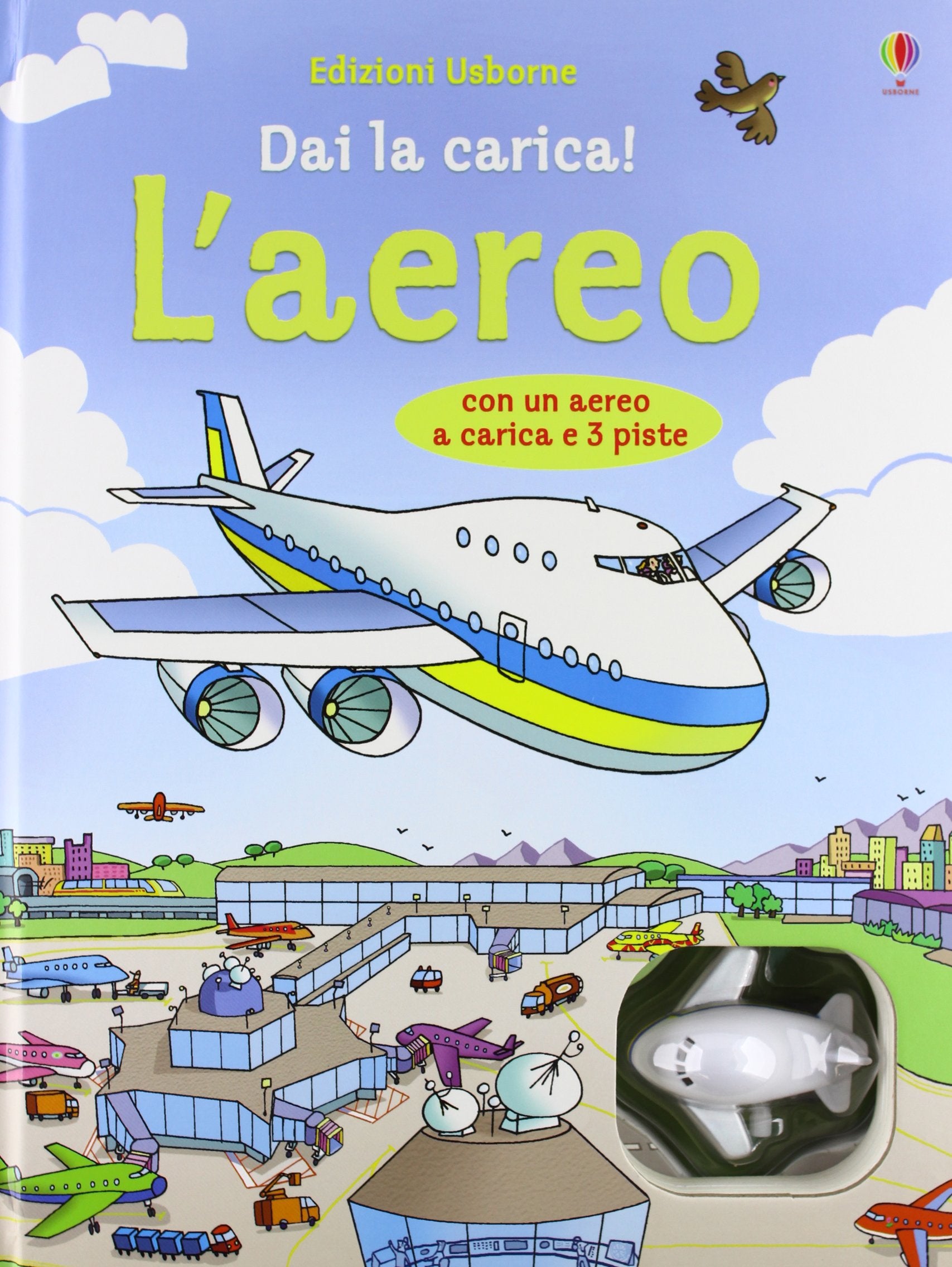 L'aereo. Ediz. illustrata. Con aereo a carica. Con 4 piste book