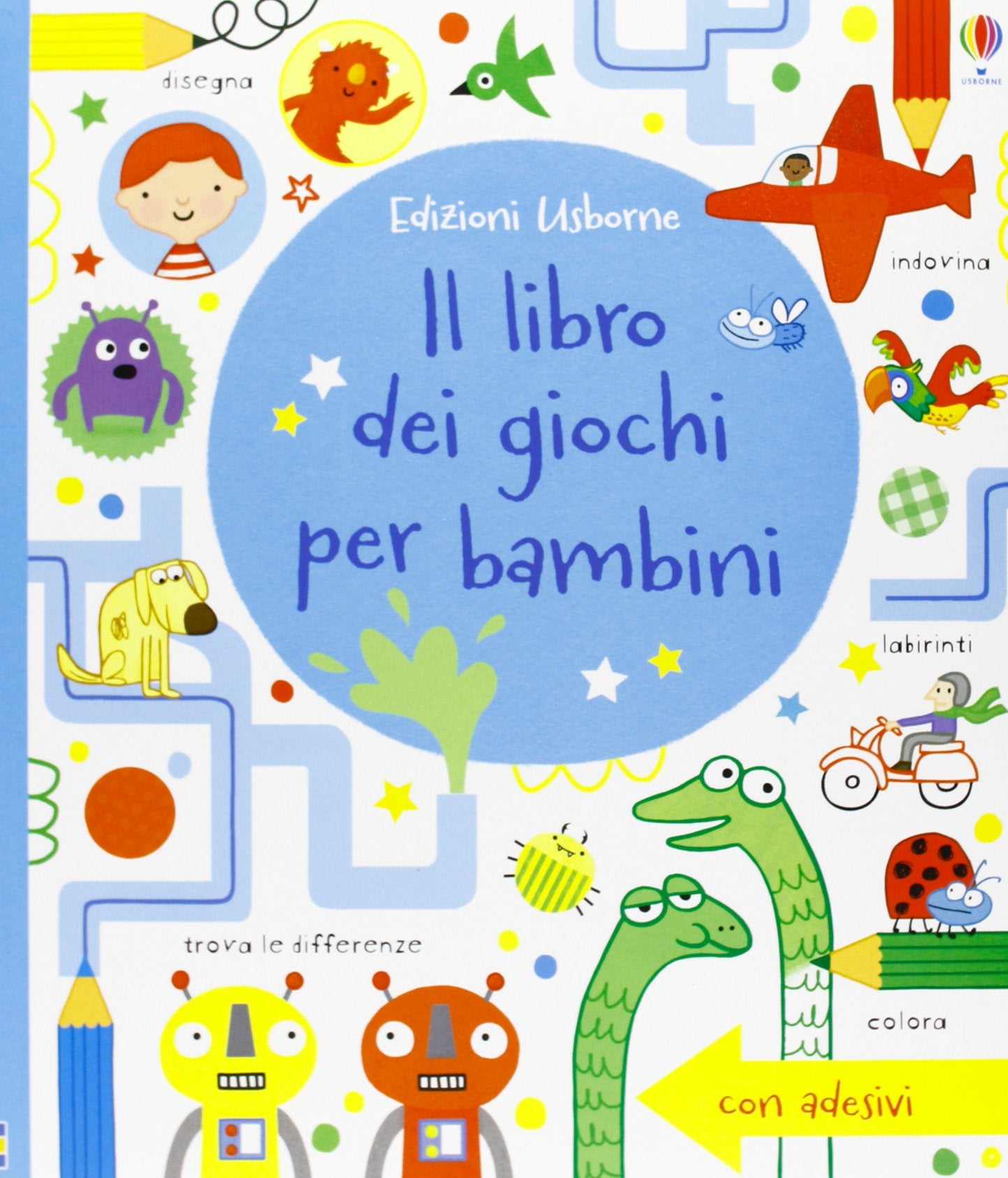 Il libro dei giochi per bambini. Giochi e passatempi. Con adesivi. Ediz. illustrata book