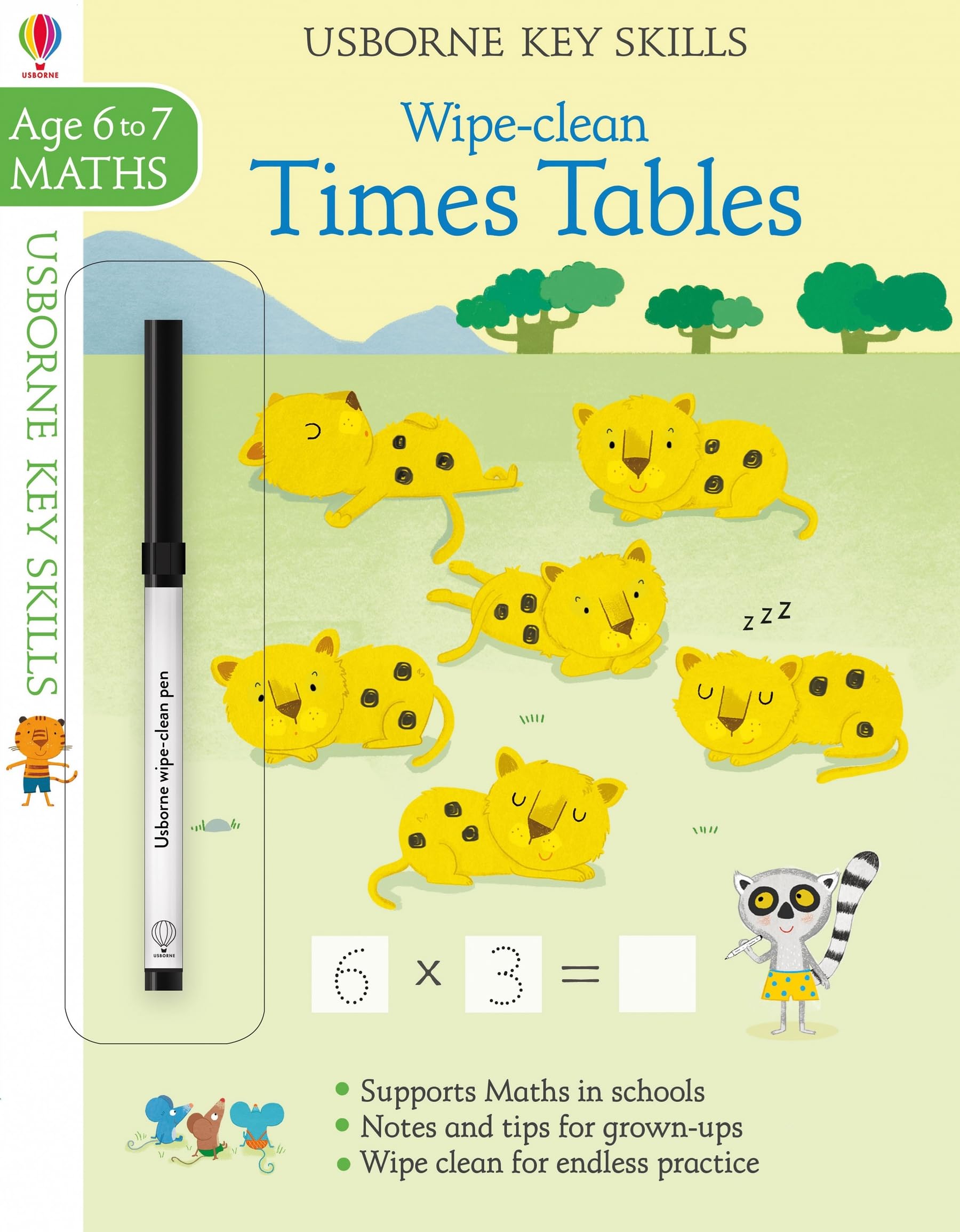 Wipe-Clean Times Tables 6-7 (Key Skills) Tiptoi & Games
