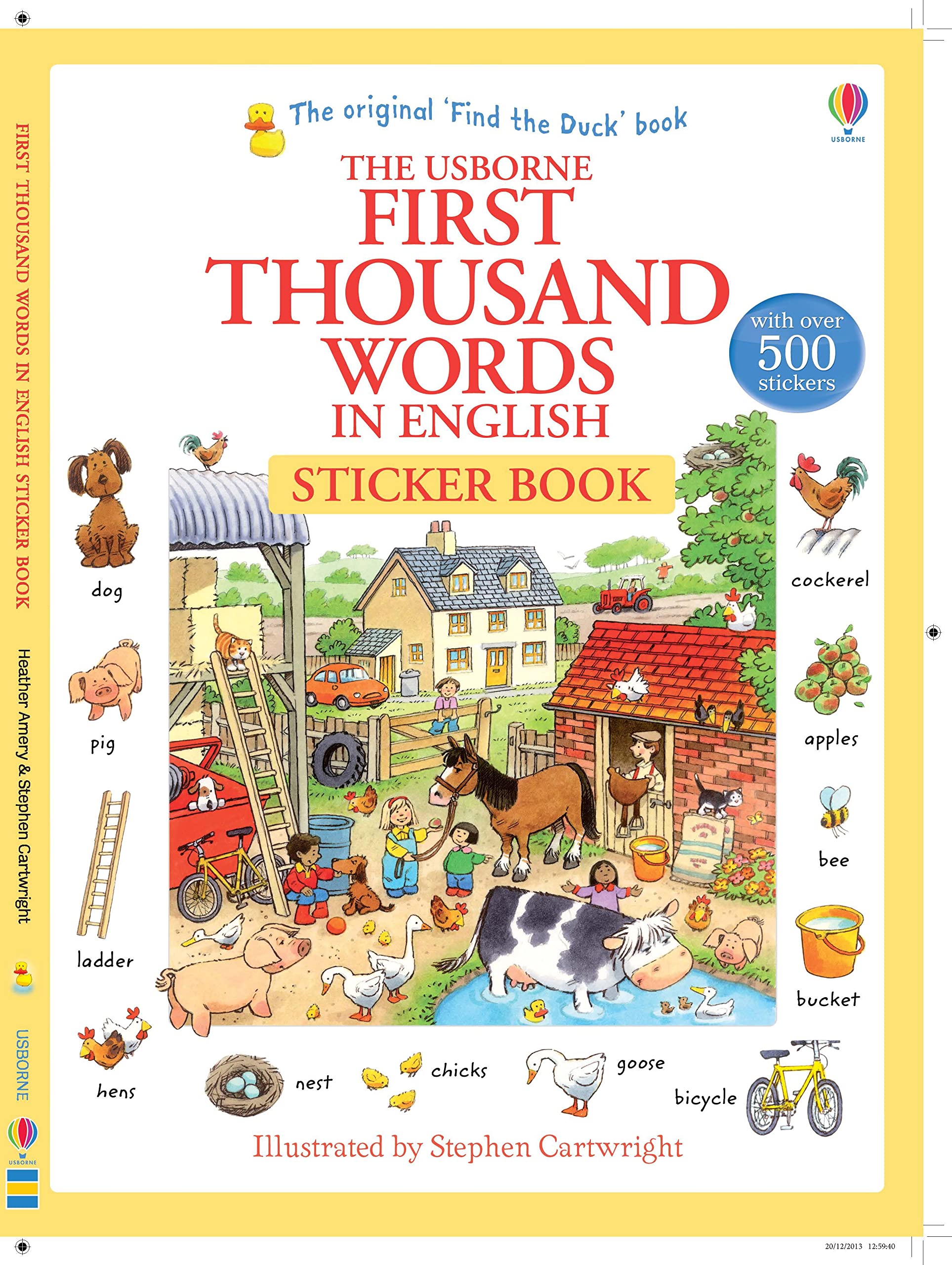 First Thousand Words in English Sticker Book Foreign Languages ​​& Dictionaries