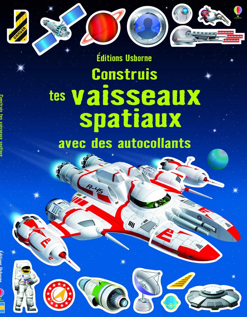 Construis tes vaisseaux spatiaux avec autocollants book